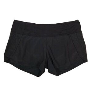 Lululemon Run Times Short *4-way Stretch 4" Black Sz 8